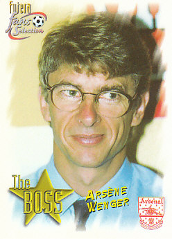 Arsene Wenger Arsenal 1999 Futera Fans' Selection #96